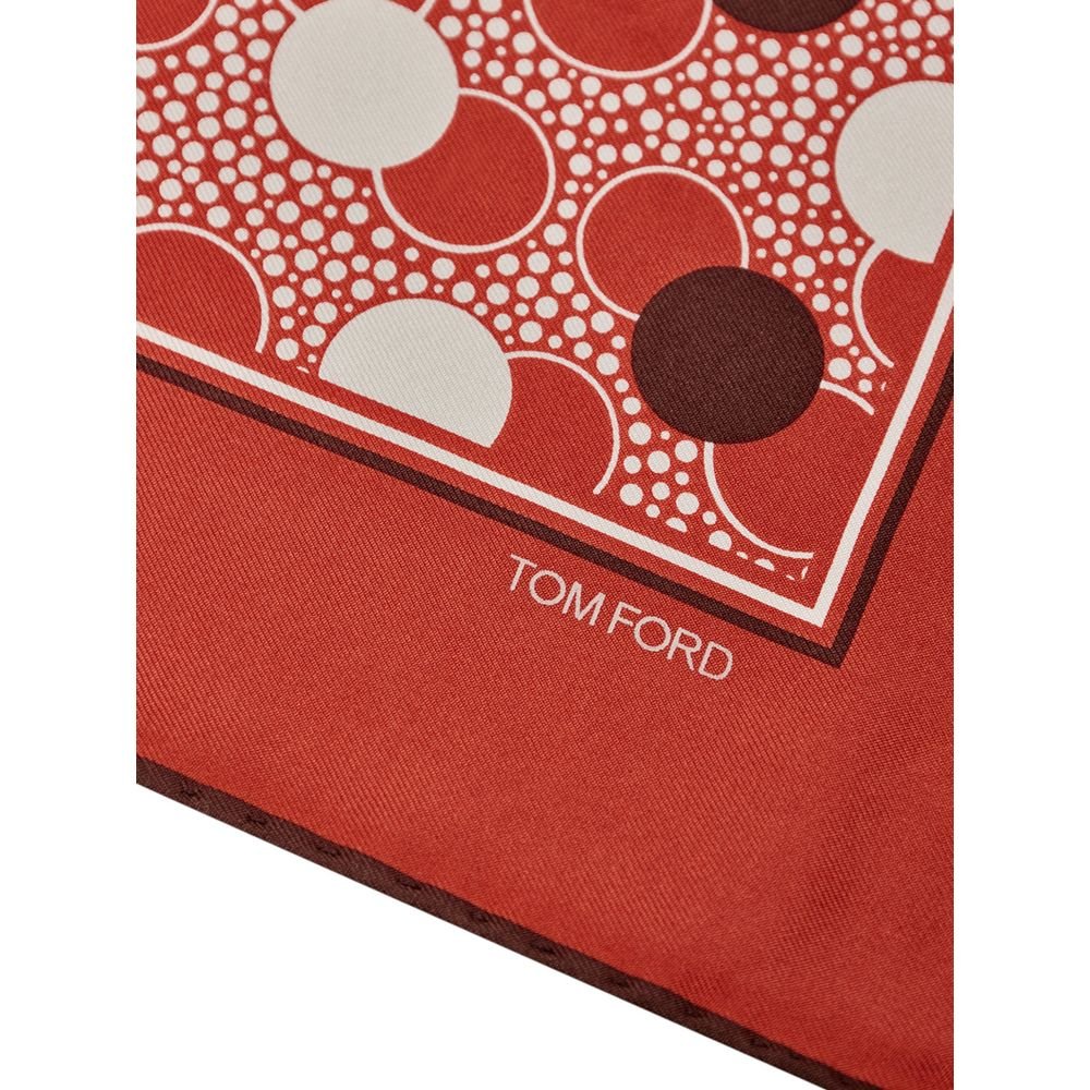 Tom Ford Red Silk Pocket Square - The Gentlemen's Vault