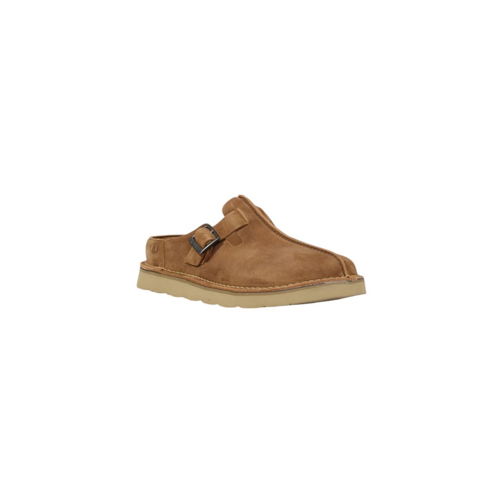 Clarks Beige Suede Leather Clogs - The Gentlemen's Vault
