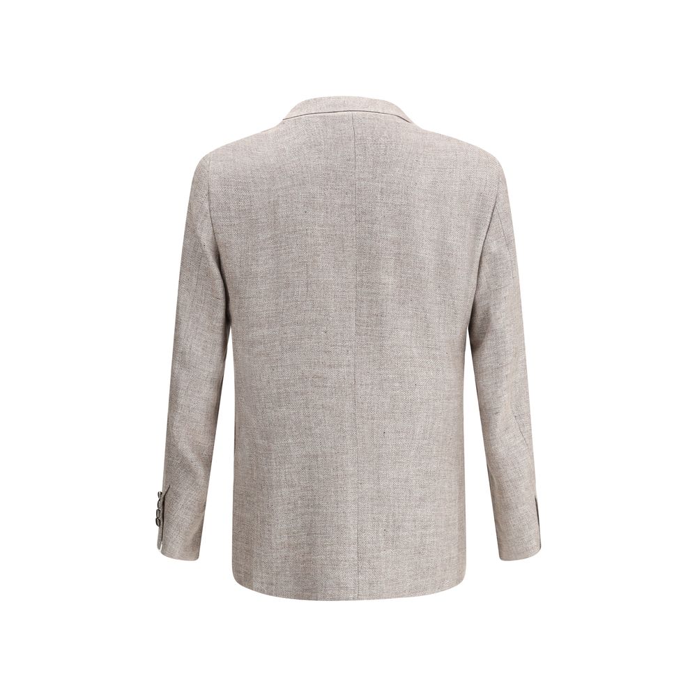 Brunello Cucinelli Light Brown Linen Blazer - The Gentlemen's Vault