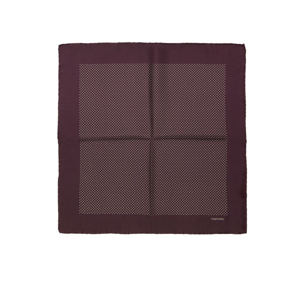 Tom Ford Bordeaux Silk Pocket Square - The Gentlemen's Vault