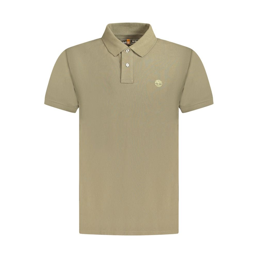Timberland Brown Cotton Men Polo Shirt - The Gentlemen's Vault