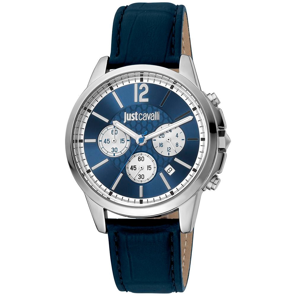 Just Cavalli Black Leather Dress Watch - The Gentlemen's Vault