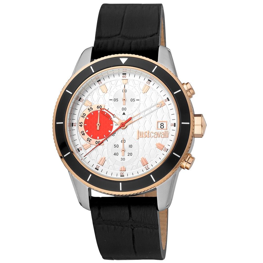 Just Cavalli Black Leather Bracelet Watch - The Gentlemen's Vault