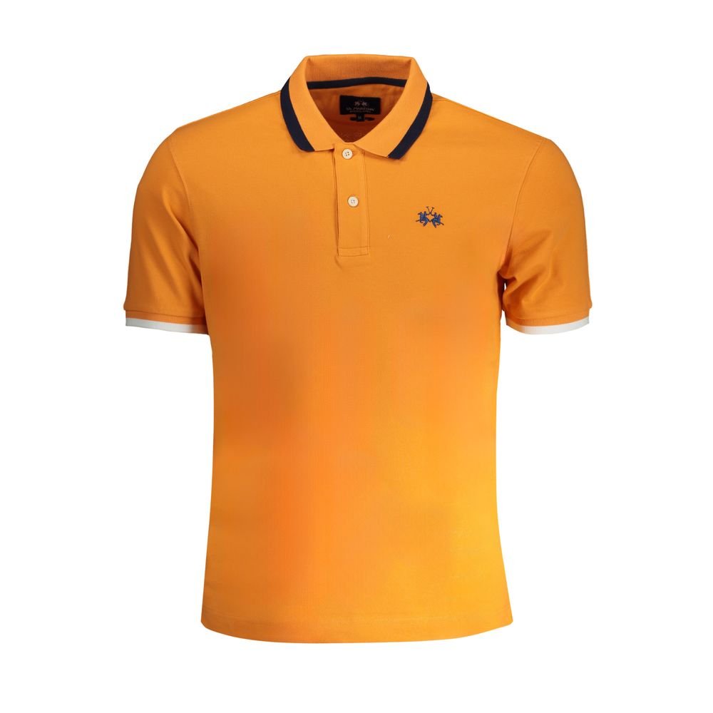 La Martina Orange Cotton Polo Shirt - The Gentlemen's Vault