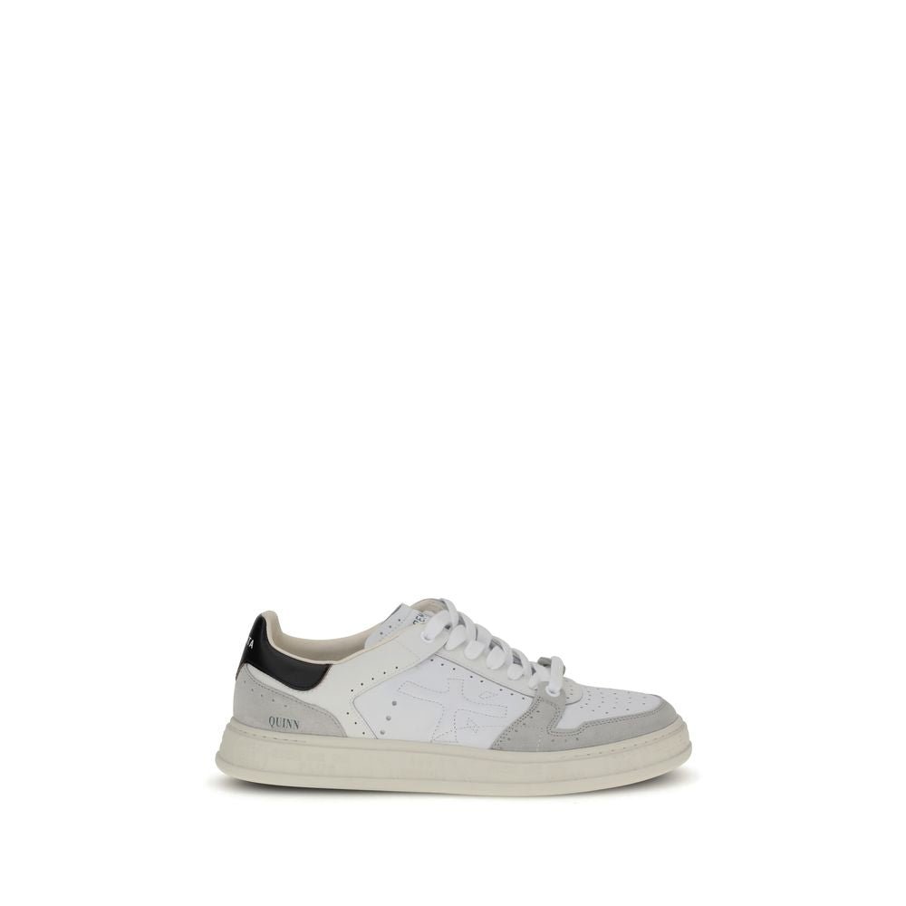 Premiata White Calf Leather Bos Taurus Low Top Sneakers - The Gentlemen's Vault