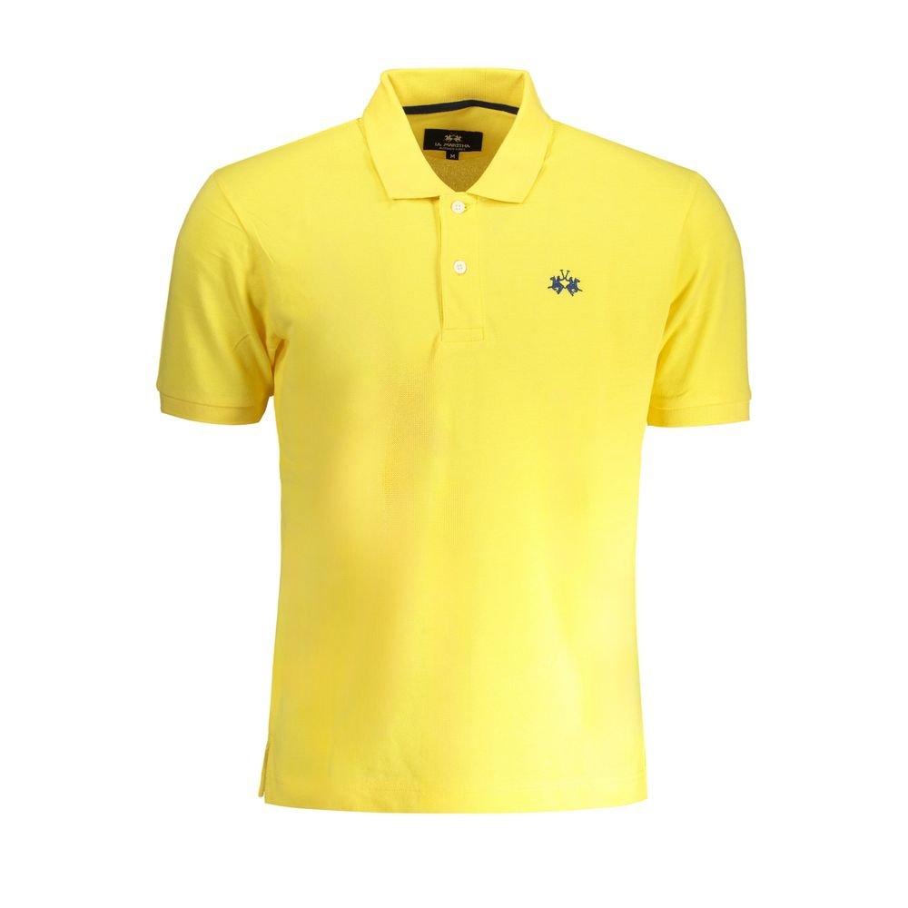 La Martina Yellow Cotton Polo Shirt - The Gentlemen's Vault
