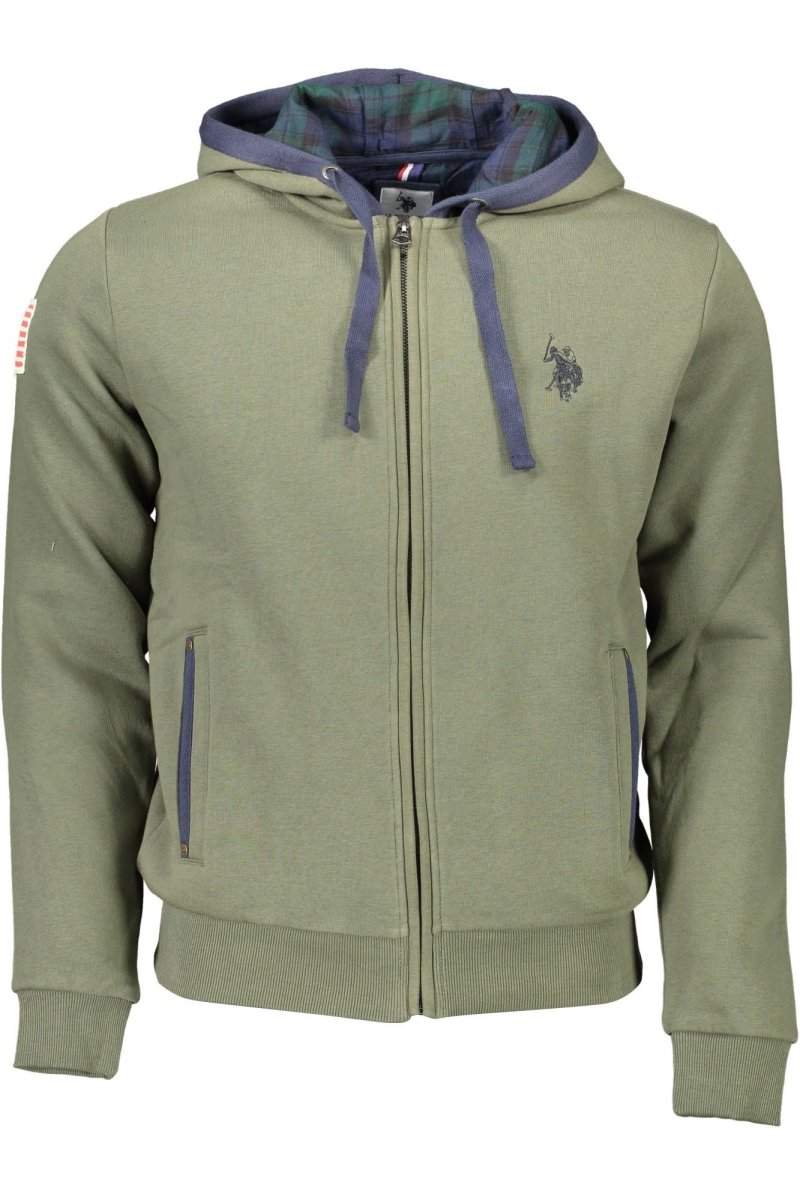 U.S. POLO ASSN. Green Cotton Men Sweater - The Gentlemen's Vault