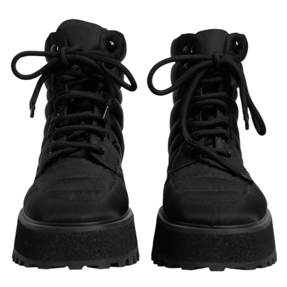 Dolce & Gabbana Black Nylon Boot - The Gentlemen's Vault