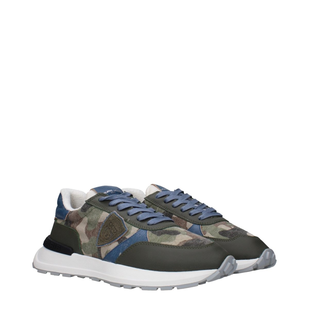 Philippe Model Green Fabric Athletic Sneakers - The Gentlemen's Vault