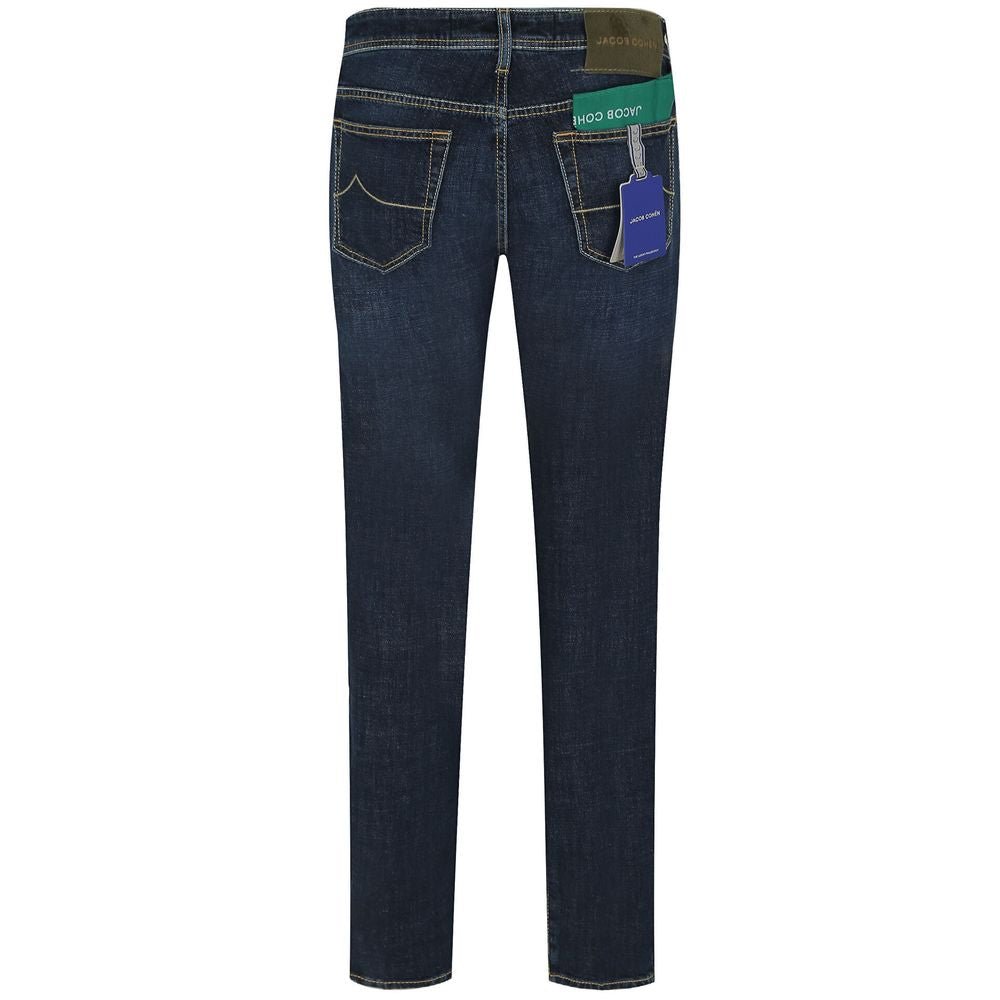 Jacob Cohen Blue Cotton Jeans & Pant - The Gentlemen's Vault