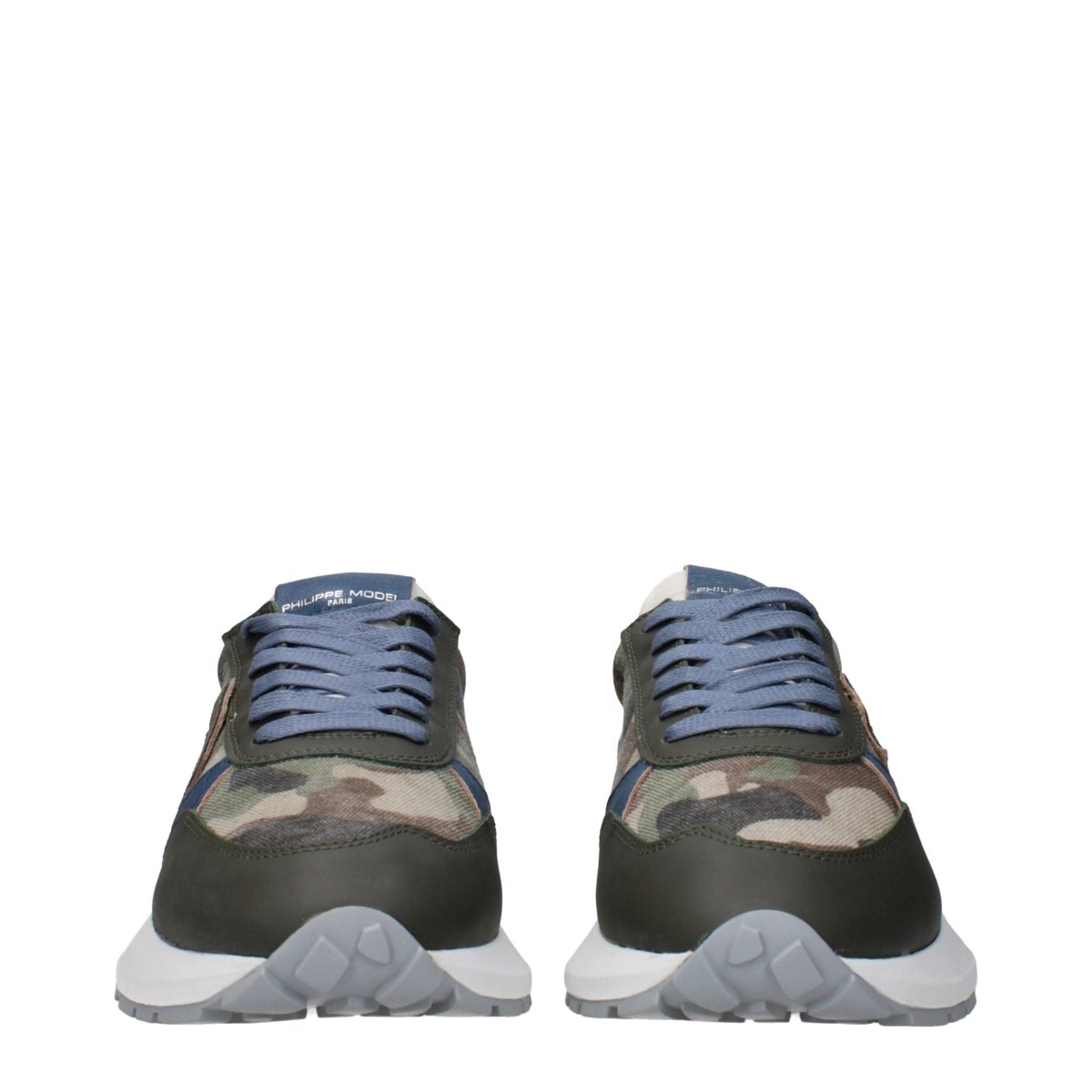 Philippe Model Green Fabric Athletic Sneakers - The Gentlemen's Vault