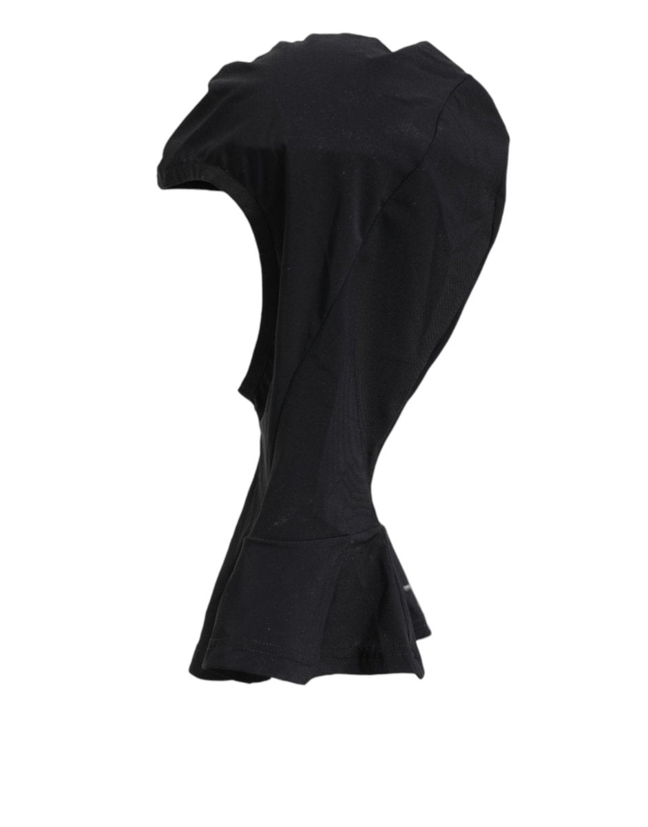 Dolce & Gabbana Black Nylon Elastane Balaclava Hood Face Cover Hat - The Gentlemen's Vault