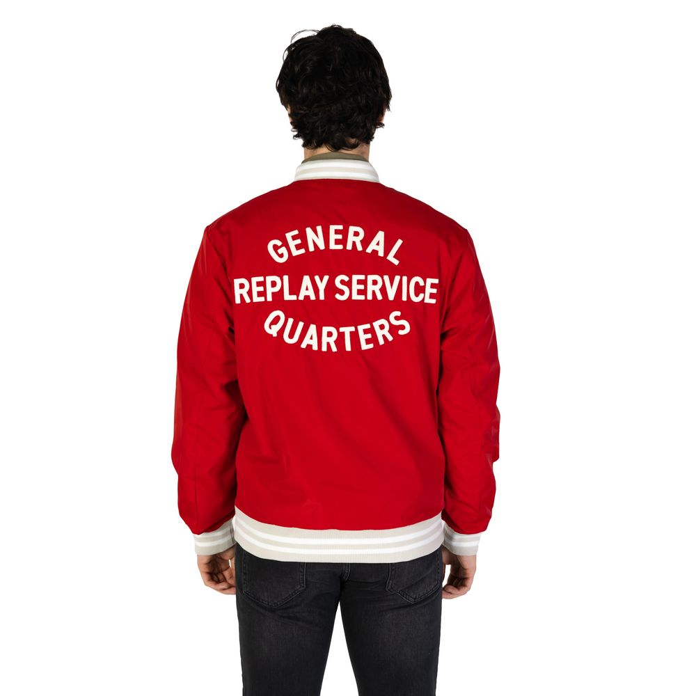 Replay Red Cotton Jackets & Coat - The Gentlemen's Vault