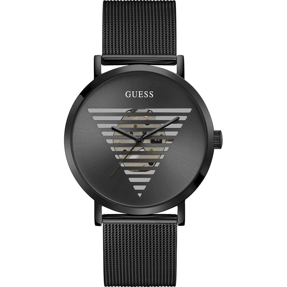 Guess Black Stainless Steel Dress Watch - The Gentlemen's Vault