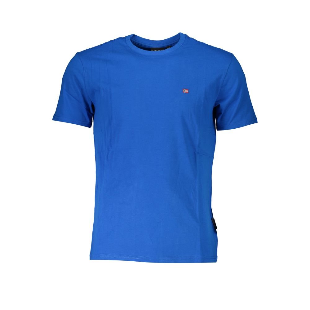 Napapijri Blue Cotton T-Shirt - The Gentlemen's Vault