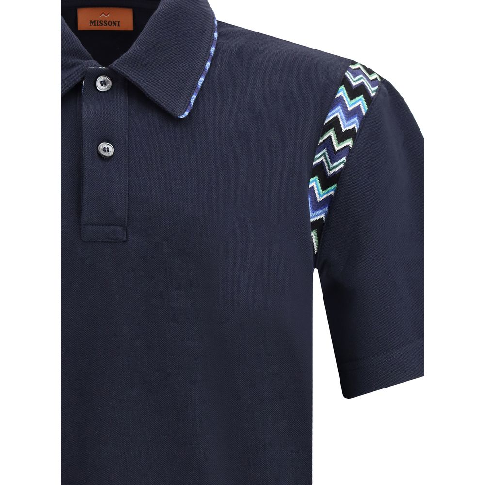 Missoni Polo Shirt with ZigZag details - The Gentlemen's Vault