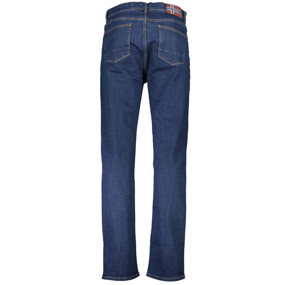 Napapijri Blue Cotton Jeans & Pant - The Gentlemen's Vault