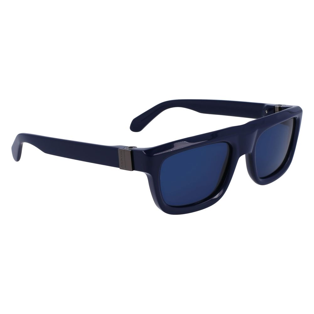 Ferragamo Blue Acetate Sunglasses - The Gentlemen's Vault