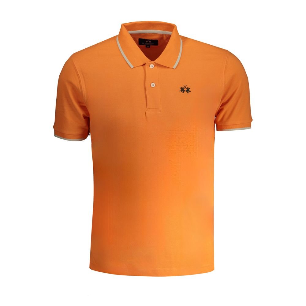 La Martina Orange Cotton Polo Shirt - The Gentlemen's Vault
