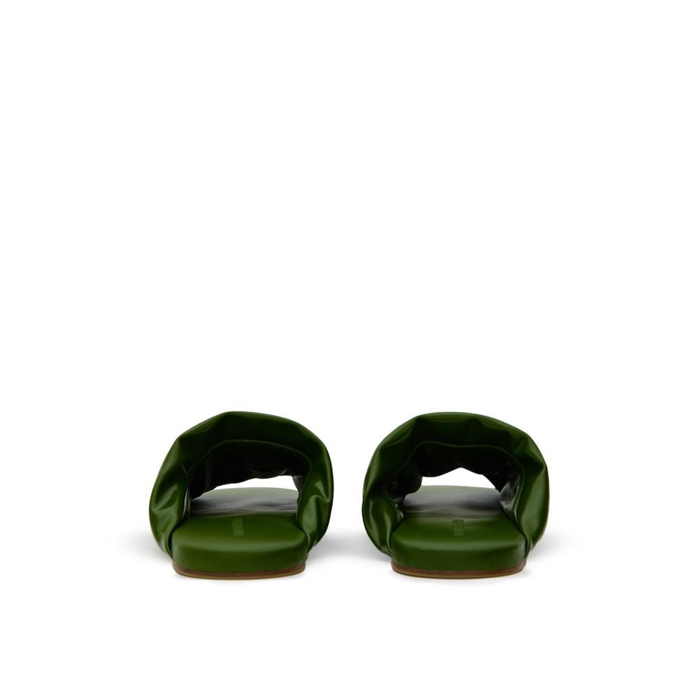 Bottega Veneta Green Leather Slipper - The Gentlemen's Vault