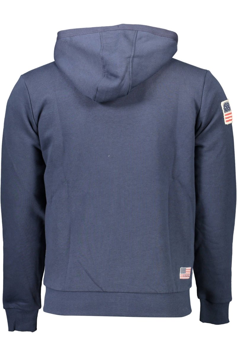 U.S. POLO ASSN. Blue Cotton Men Sweater - The Gentlemen's Vault