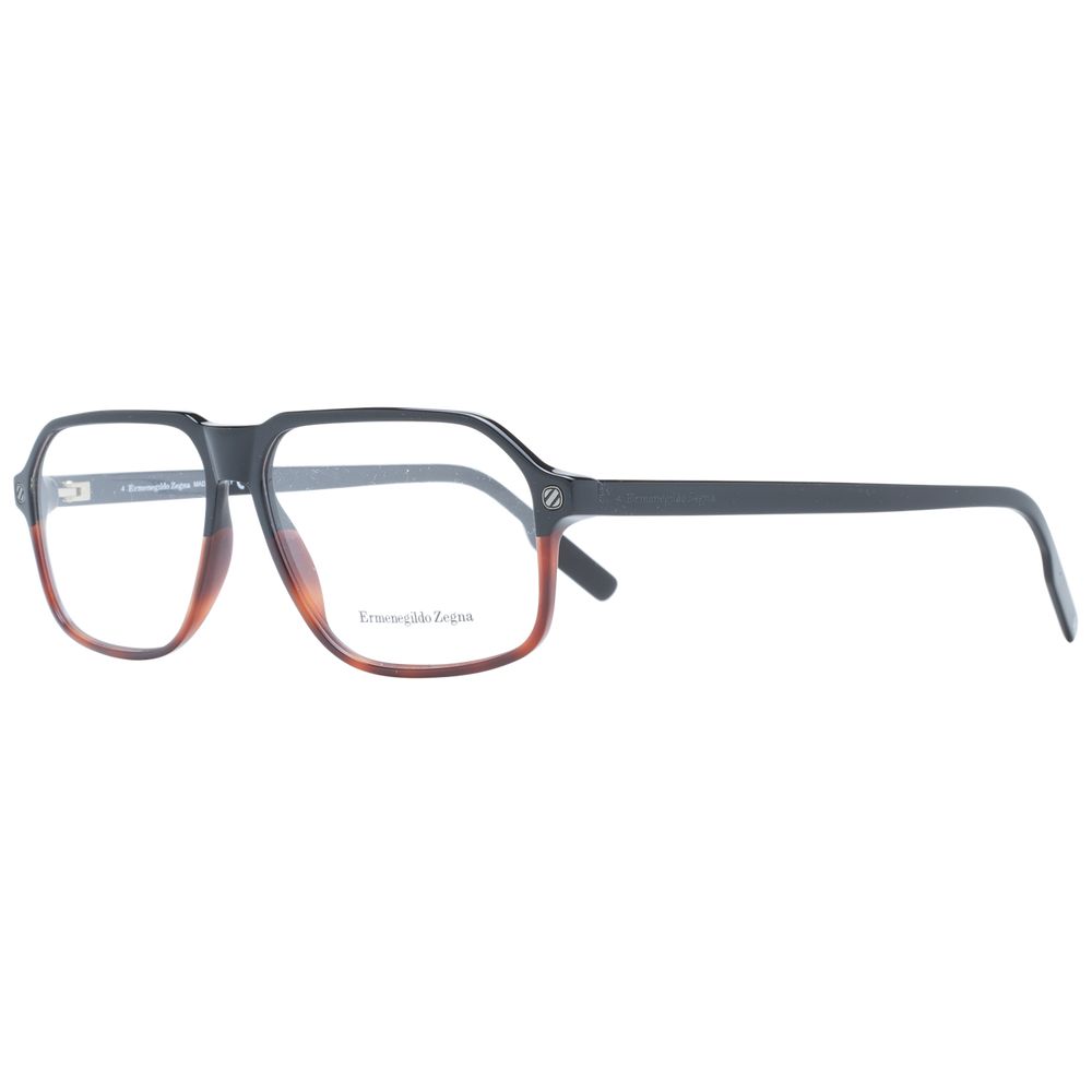 Ermenegildo Zegna Black Men Glasses Frame - The Gentlemen's Vault