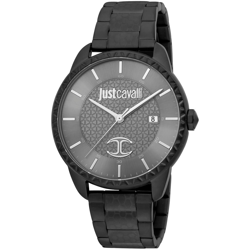 Just Cavalli Black Stainless Steel Dress Watch - The Gentlemen's Vault