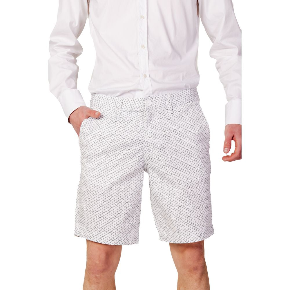 Armani Exchange White Cotton Bermuda - The Gentlemen's Vault