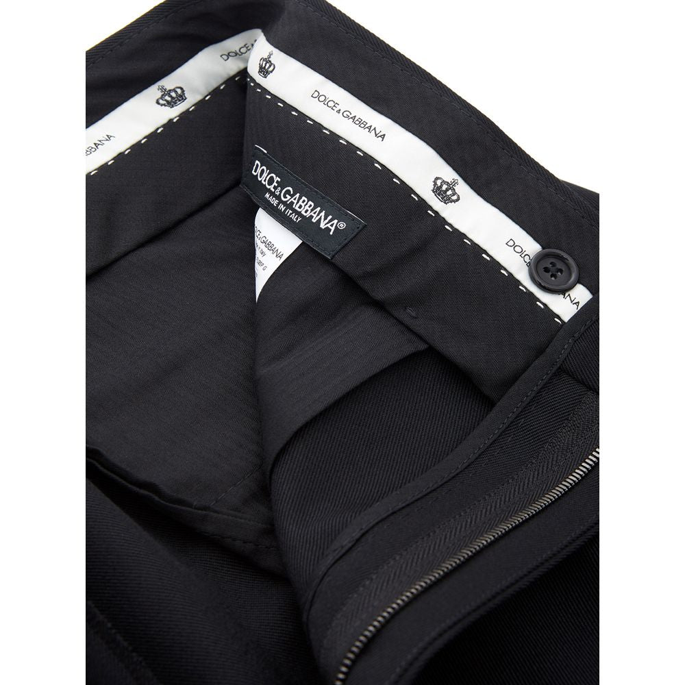 Dolce & Gabbana Elegant Polyester Black Pants for Men - The Gentlemen's Vault