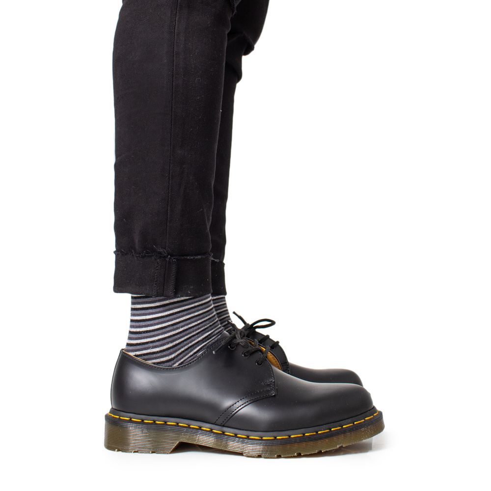 Dr. Martens Black Leather Oxfords And Derby - The Gentlemen's Vault