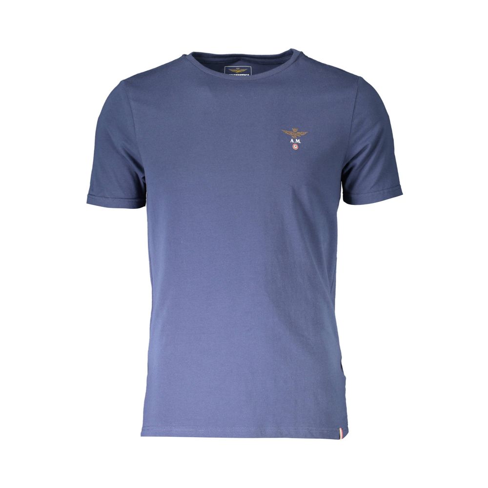 Aeronautica Militare Blue Cotton Men Underwear Shirt - The Gentlemen's Vault
