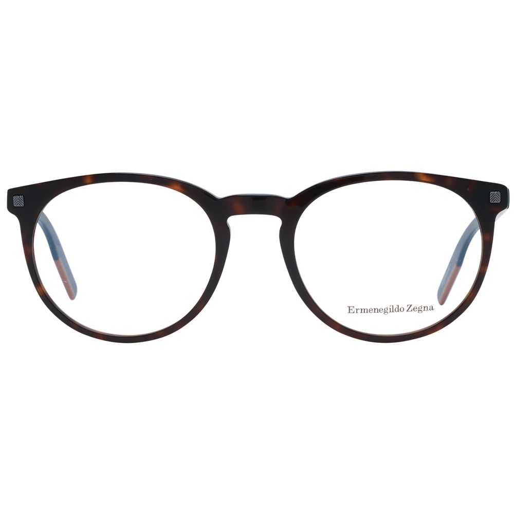 Ermenegildo Zegna Brown Men Glasses Frame - The Gentlemen's Vault