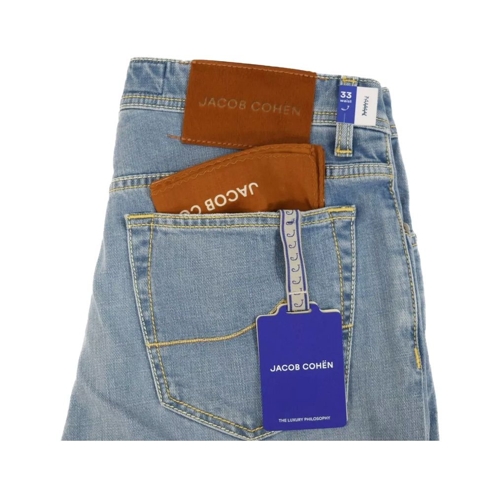 Jacob Cohen Blue Cotton Jeans & Pant - The Gentlemen's Vault