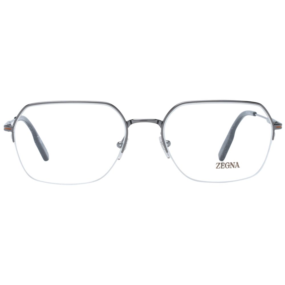 Ermenegildo Zegna Gray Men Glasses Frame - The Gentlemen's Vault