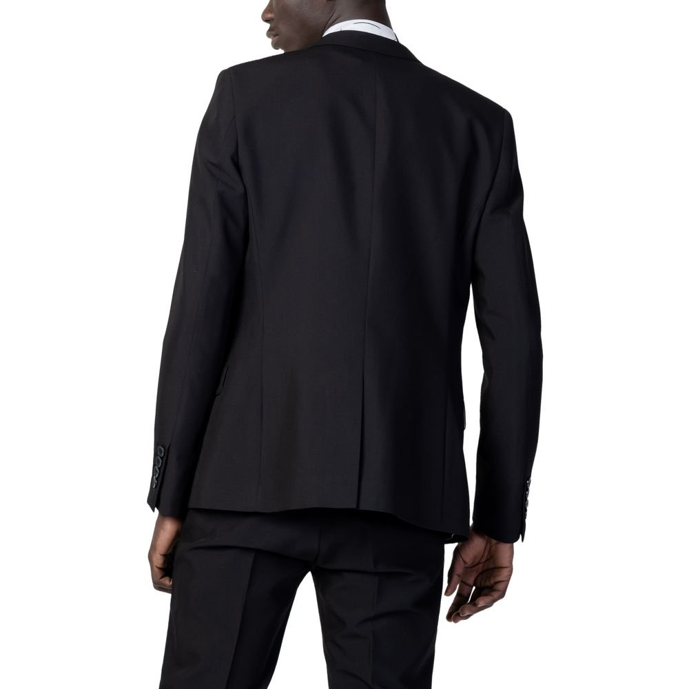 Antony Morato Black Polyester Blazer - The Gentlemen's Vault