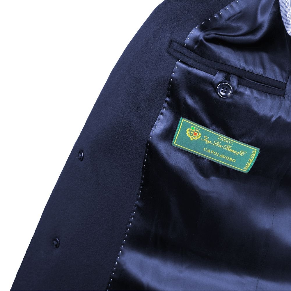 Made in Italy Blue Wool Coat - The Gentlemen's Vault