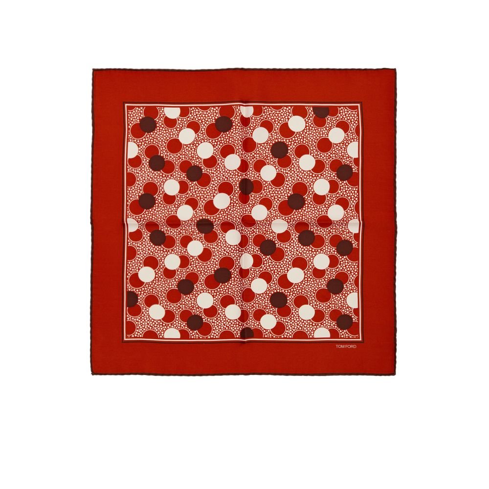 Tom Ford Red Silk Pocket Square - The Gentlemen's Vault
