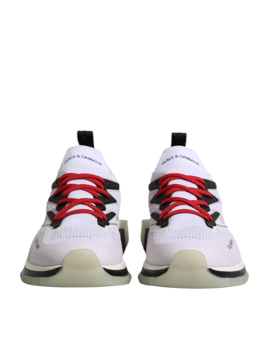 Dolce & Gabbana White SORRENTO Sport Stretch Sneakers Shoes - The Gentlemen's Vault