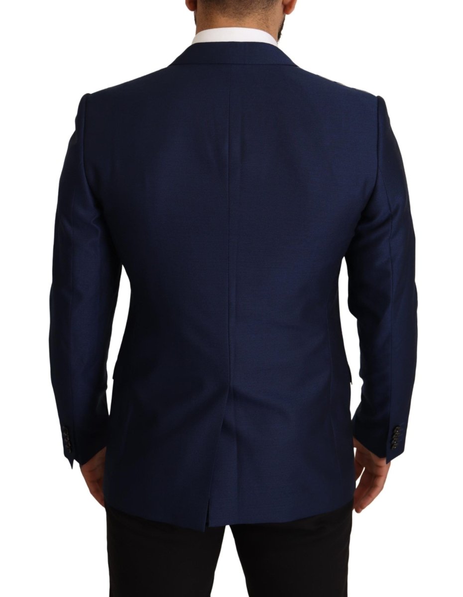 Dolce & Gabbana Navy Blue Slim Fit Jacket MARTINI Blazer - The Gentlemen's Vault
