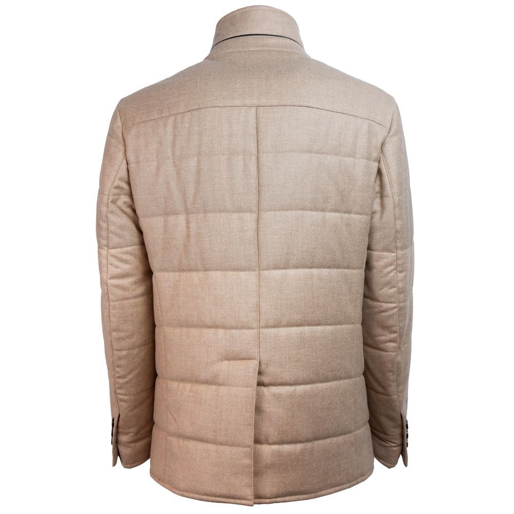 Made in Italy Beige Wool Jackets & Coat - The Gentlemen's Vault