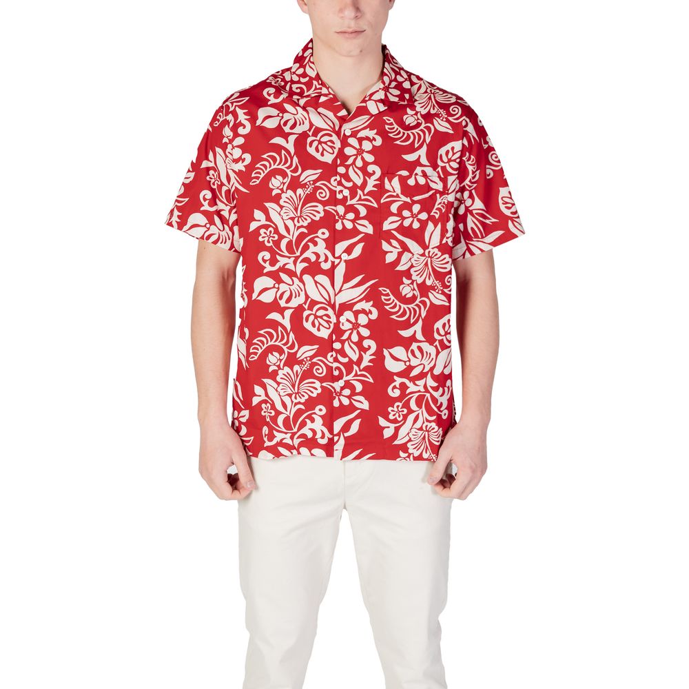 Replay Red Cotton Shortsleeve Shirt - The Gentlemen's Vault