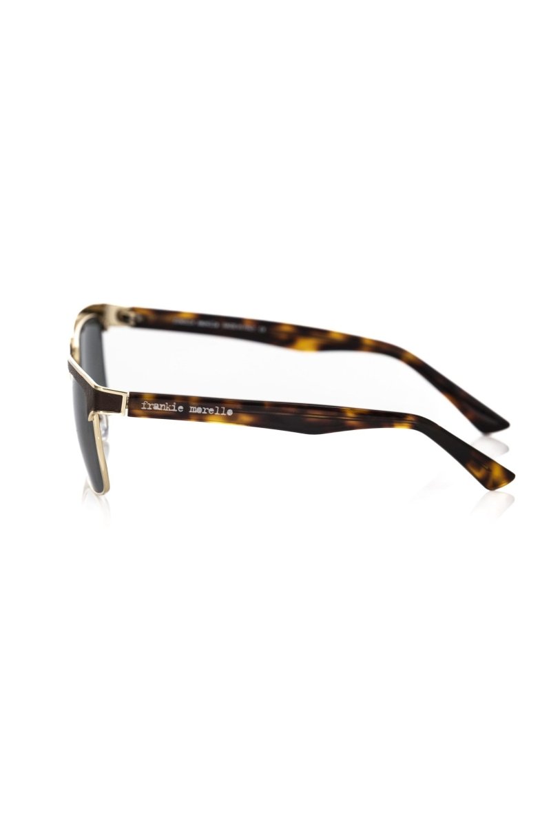 Frankie Morello Brown Metallic Fibre Men Sunglass - The Gentlemen's Vault