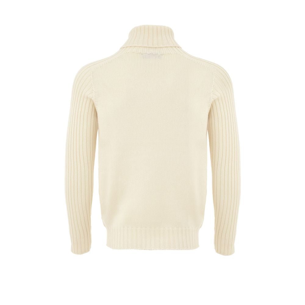 Gran Sasso White Wool Turtleneck - The Gentlemen's Vault