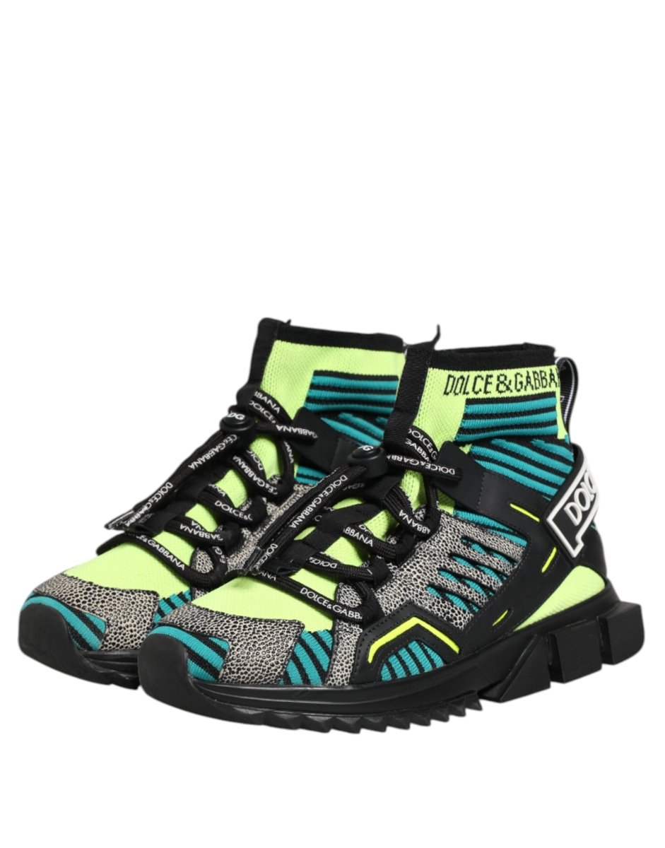 Dolce & Gabbana Multicolor Sorrento Socks Men Sneakers Shoes - The Gentlemen's Vault