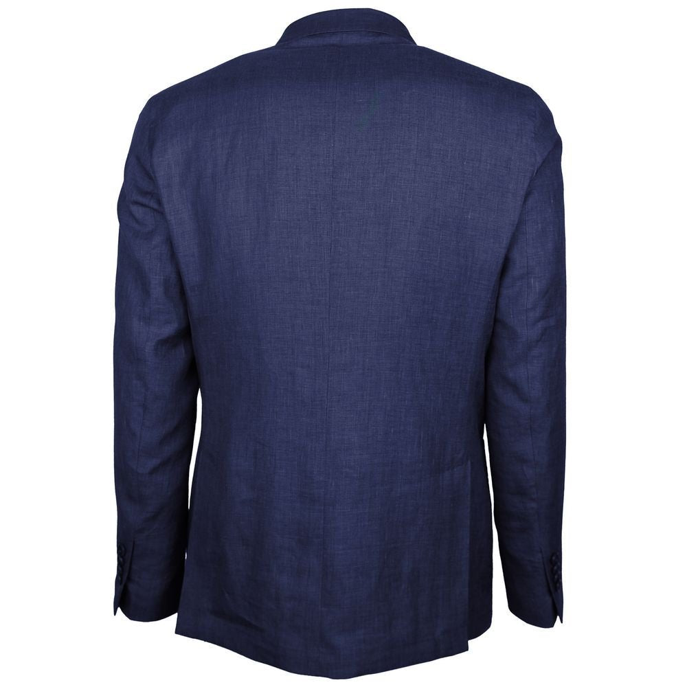 Loro Piana Made in Italy Blue Linen Blazer - The Gentlemen's Vault