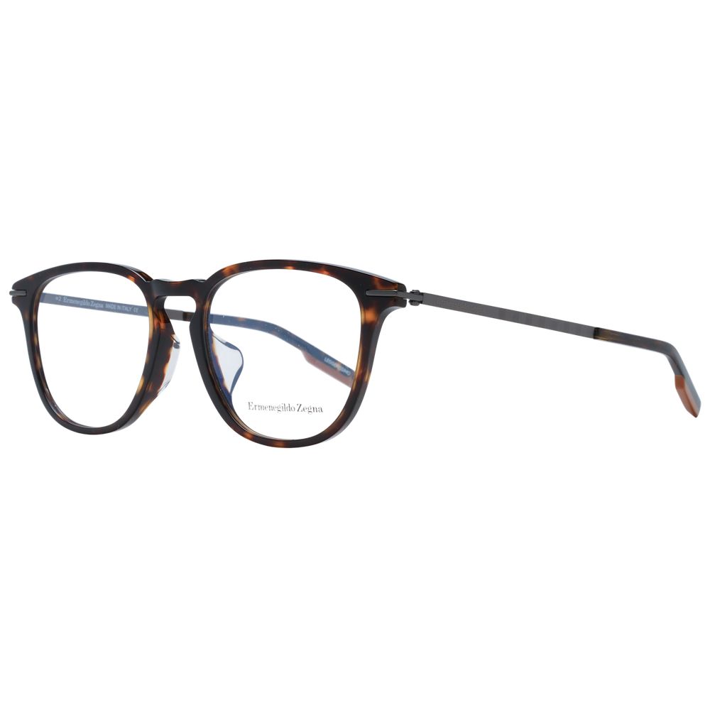 Ermenegildo Zegna Brown Men Glasses Frame - The Gentlemen's Vault