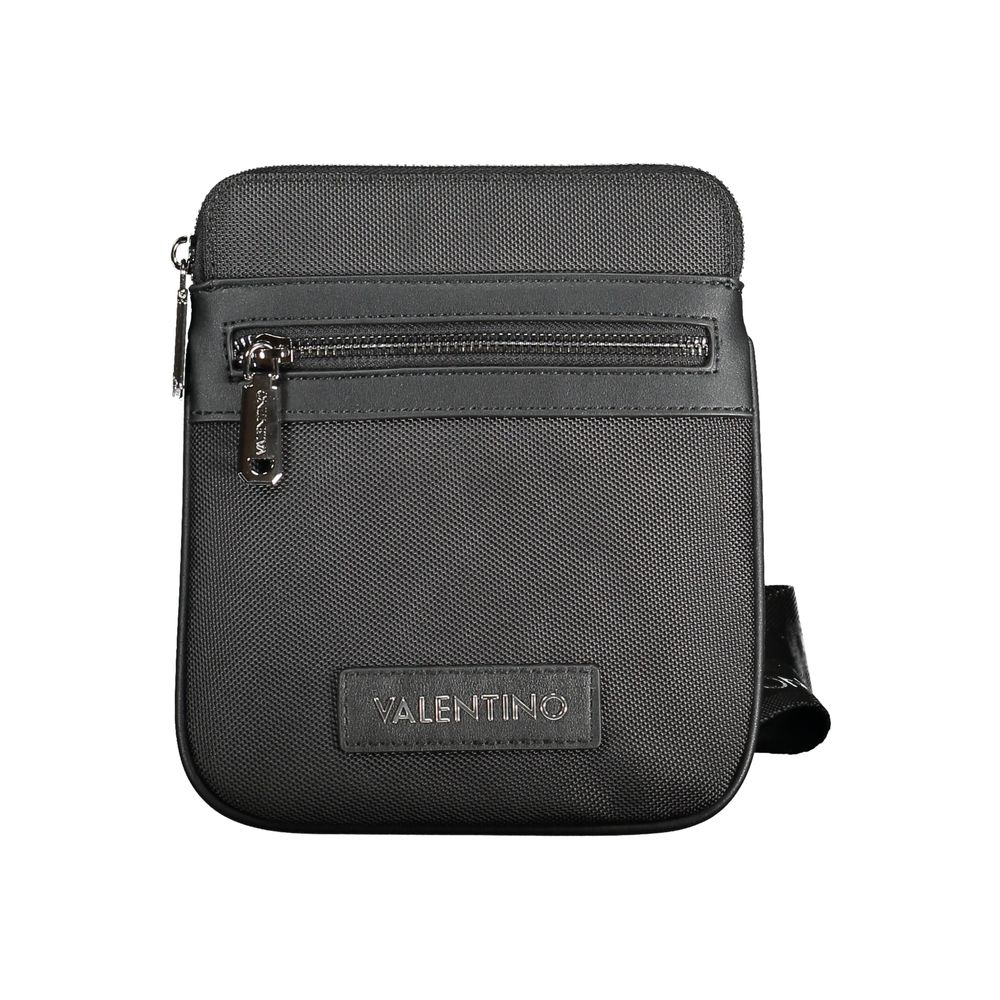 Mario Valentino Black Polyethylene Shoulder Bag - The Gentlemen's Vault