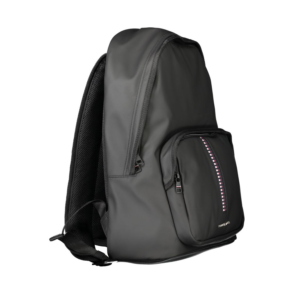 Tommy Hilfiger Black Polyethylene Men Backpack - The Gentlemen's Vault