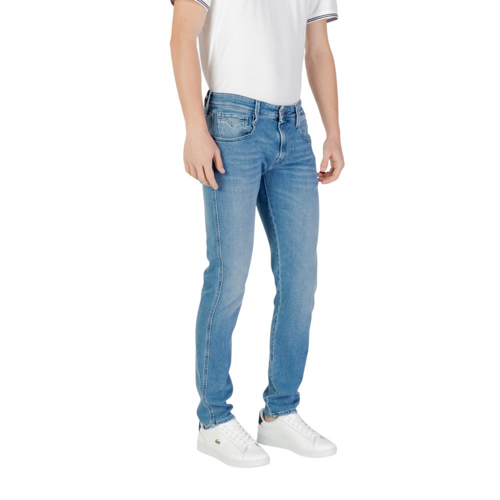 Replay Blue Cotton Skinny Jean - The Gentlemen's Vault