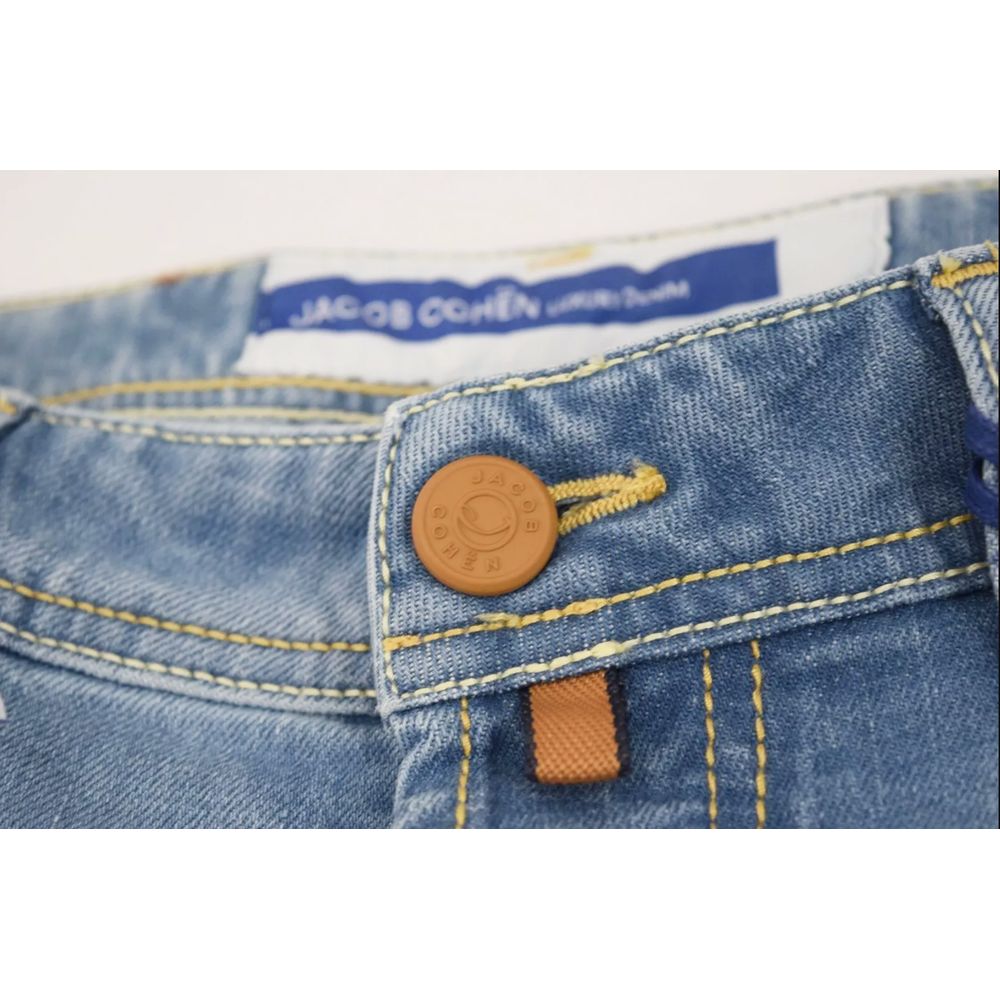 Jacob Cohen Blue Cotton Jeans & Pant - The Gentlemen's Vault